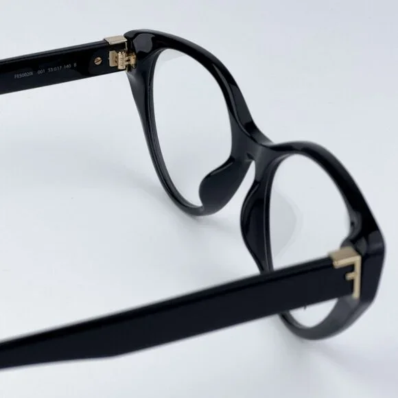 Fendi FE50020I FIRST 001 BRAND NEW Eyeglasses Shiny Black Women Cat Eye